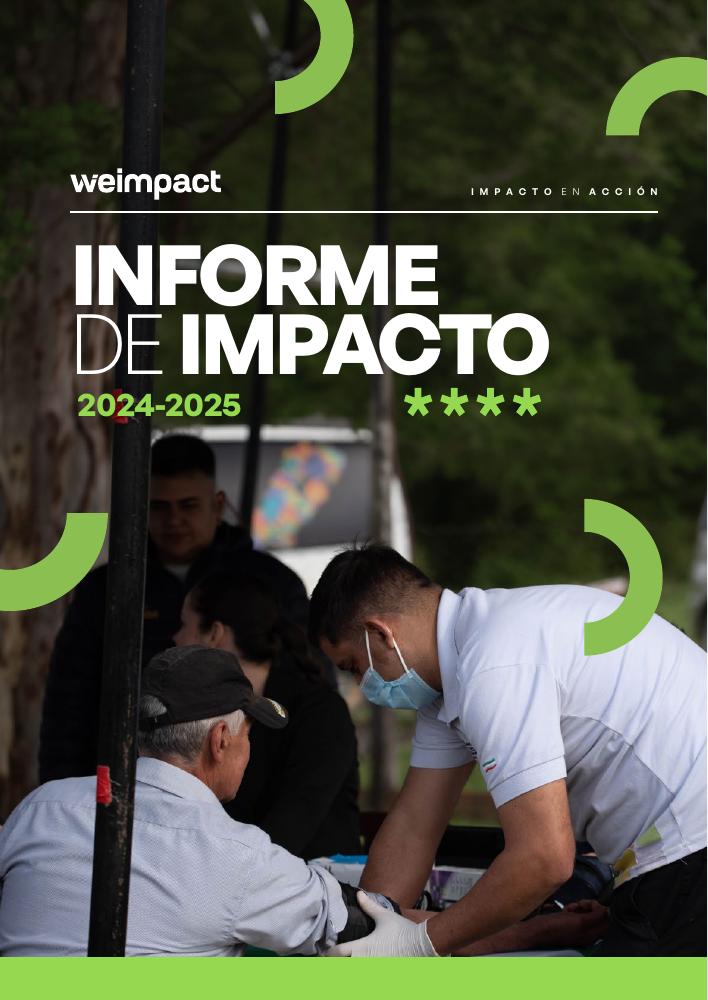 Portada del Informe de Impacto Weimpact 2024–2025